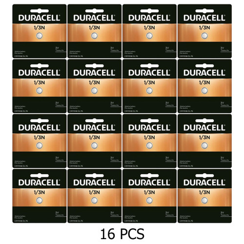 Closeup of Duracell 2L76 3V lithium batteries packaging