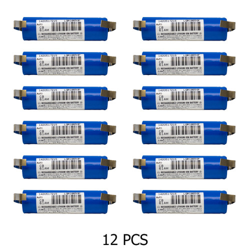 12-pack Toshiba 18650 rechargeable batteries