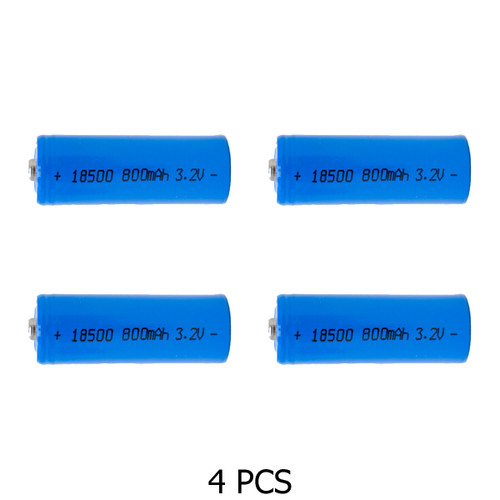 Four rechargeable 18500 LiFePO4 batteries by Power Portable