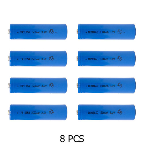 Eight Power Portable 18650 LiFePO4 rechargeable batteries