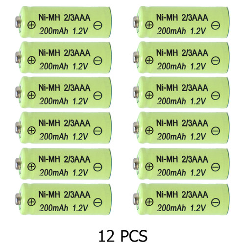 Power Portable 2/3 AAA NiMH batteries for long-lasting performance