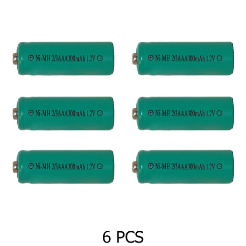 Rechargeable 1.2V 2/3 AAA batteries from Power Portable