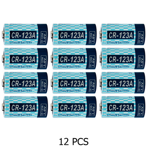 Powerizer CR123A 3 Volt lithium batteries 12-pack