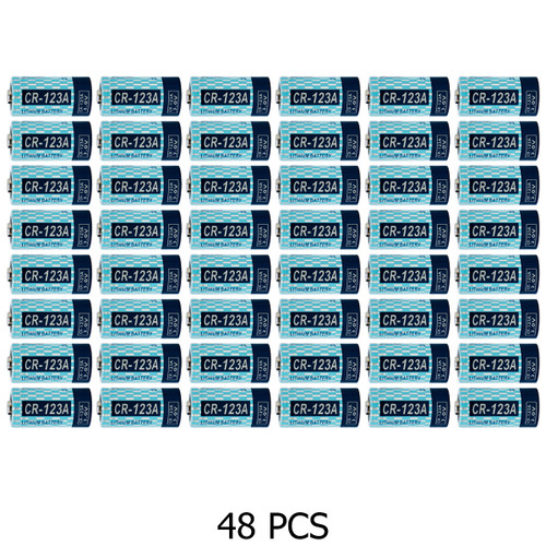 48-Pack CR123A Powerizer 3 Volt Lithium Batteries