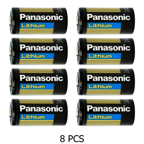 Panasonic CR123A battery pack with 10-year shelf life