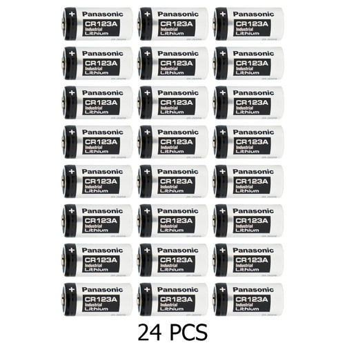 Panasonic CR123A 3 volt batteries for cameras and flashlights