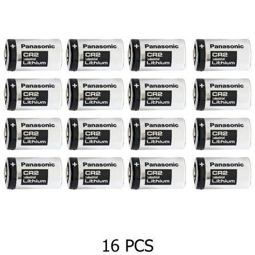 16-Pack CR2 Panasonic Industrial 3 Volt Lithium Batteries
