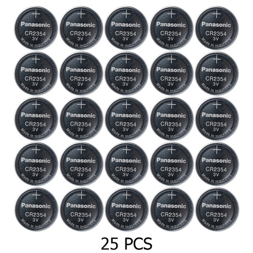 25-Pack CR2354 Panasonic 3 Volt Lithium Coin Cell Batteries