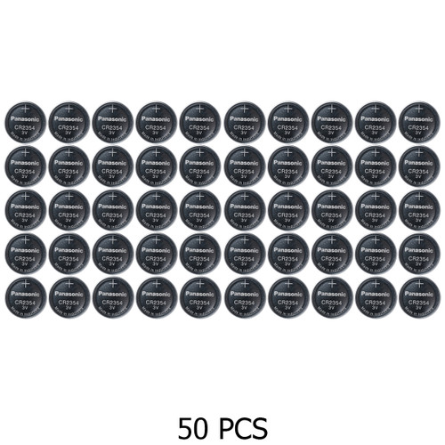 50-Pack CR2354 Panasonic 3 Volt Lithium Coin Cell Batteries