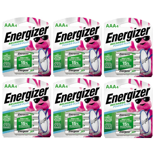 Close-up of Energizer AAA 800mAh low discharge batteries pack