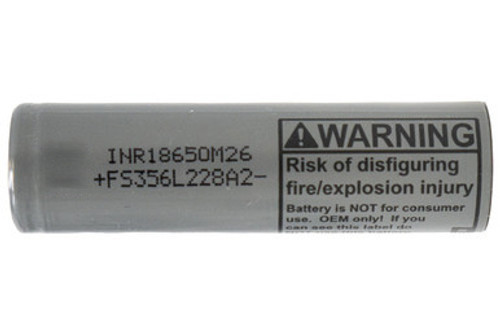 M26 18650 3.6V 2600mAh lithium ion battery with flat ends
