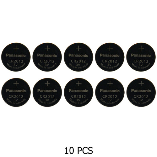 Panasonic CR2012 coin cell battery pack with 10 pieces