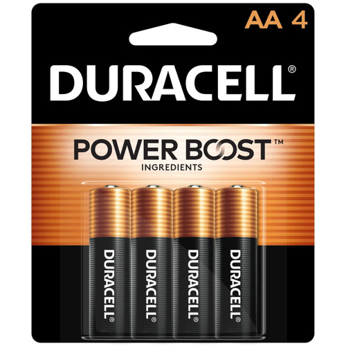 AA Duracell MN1500B4 Alkaline Batteries (4 Card)