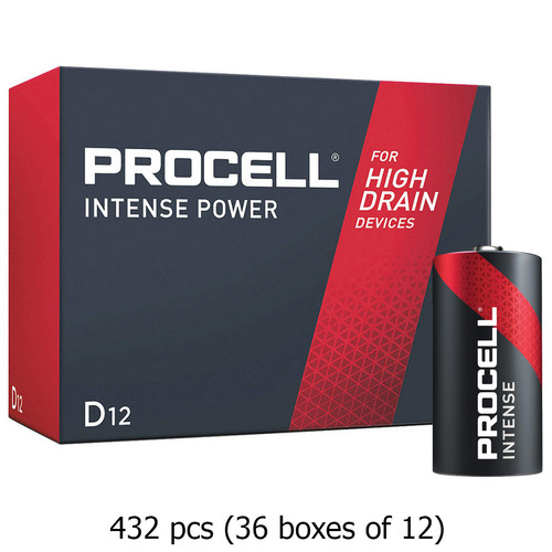 432-pack Duracell Procell Intense PX1300 1.5V D batteries