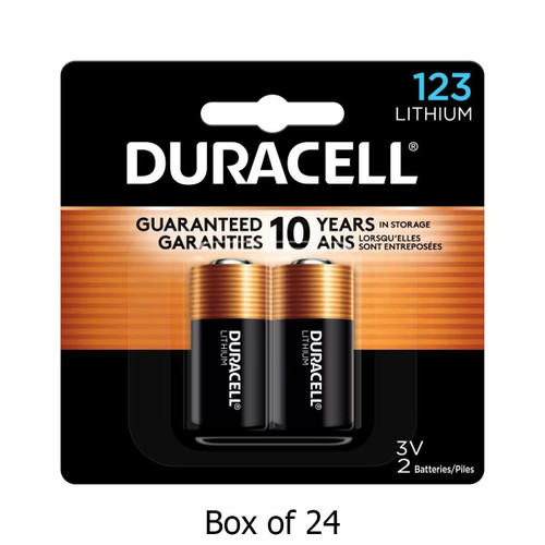 48-Pack Duracell DL123A 3 Volt Lithium Batteries (24 Cards of 2)