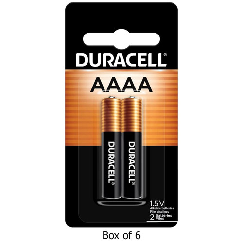 Duracell MX2500 AAAA alkaline batteries, 12-pack in six cards