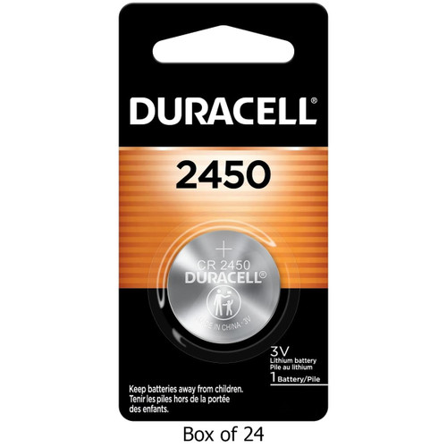 24-Pack CR2450 Duracell 3 Volt Lithium Coin Cell Batteries