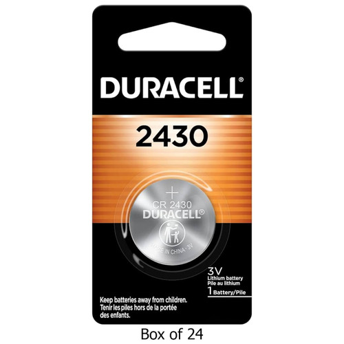 24-Pack CR2430 Duracell 3 Volt Lithium Coin Cell Batteries