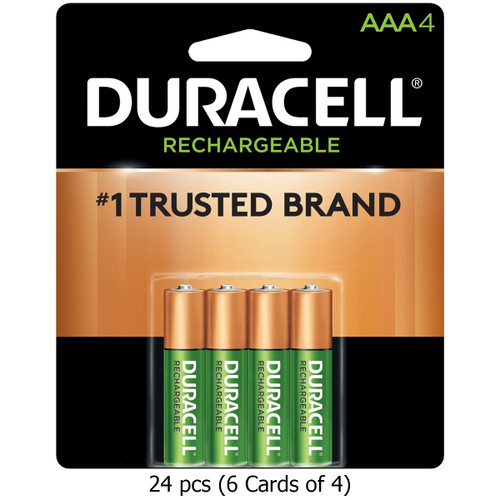 Duracell DX2400 AAA NiMH 900 mAh rechargeable batteries 24-pack