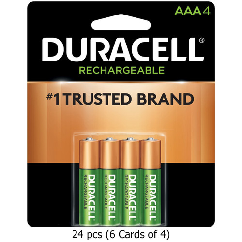 24-Pack AAA Duracell (DX2400) NiMH 900 mAh Batteries (6 Cards of 4)