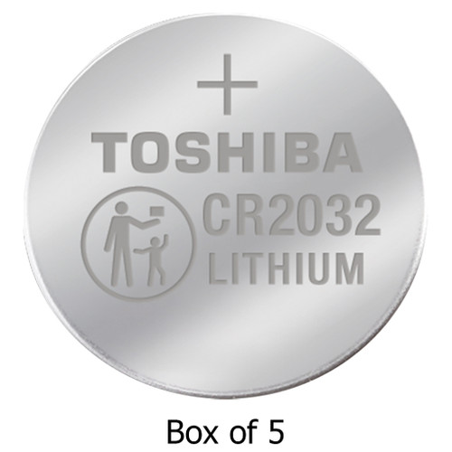 CR2032 Toshiba 3 Volt Lithium Coin Cell Batteries (5-Pack)