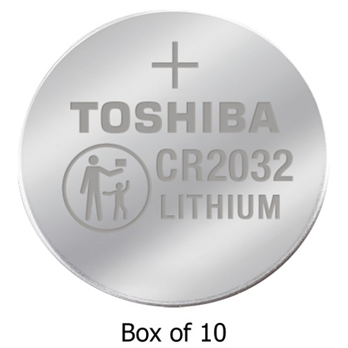 CR2032 Toshiba 3 Volt Lithium Coin Cell Batteries (10-Pack)