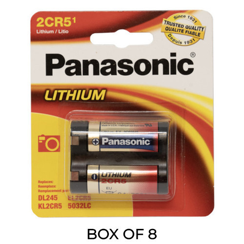 Panasonic 2CR5 6 Volt lithium batteries 8-pack