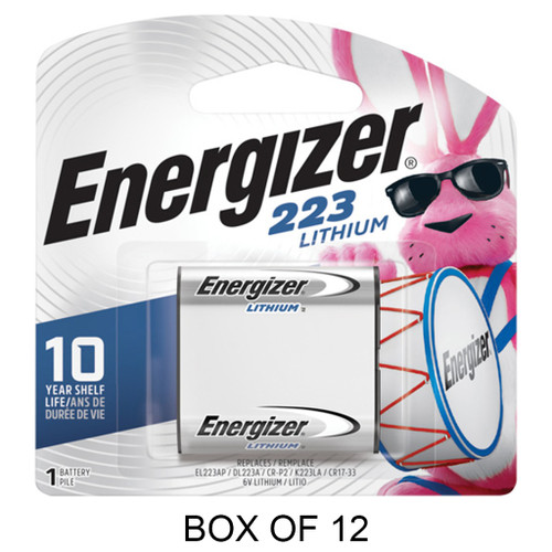 12-Pack Energizer CRP2 (223A) 6 Volt Lithium Batteries