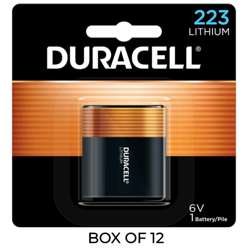12-Pack Duracell Ultra DL223 6 Volt Photo Lithium Batteries