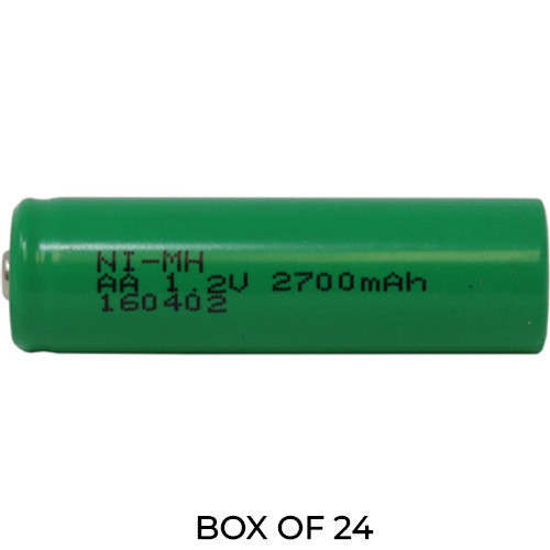 Power Portable 24-pack AA NiMH 2700 mAh rechargeable batteries