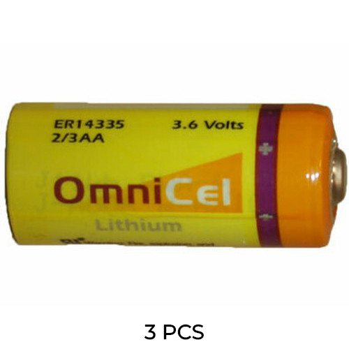 3-Pack 2/3 AA Omnicel 3.6 Volt (ER14335) Primary Lithium Batteries (1650 mAh)