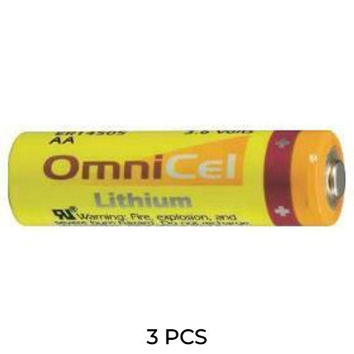 3-Pack OmniCel ER14505 3.6V AA primary lithium batteries
