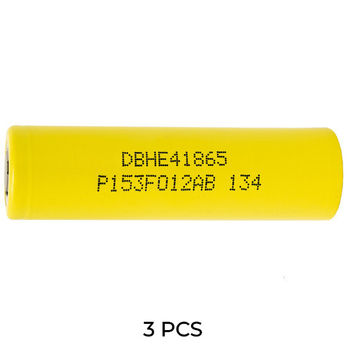 3-Pack 18650 HE4 3.6 Volt Lithium Ion Batteries (2500 mAh)