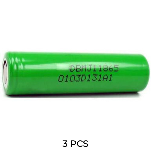 3-Pack 3.7 Volt 18650 MJ1 Lithium Ion Batteries (3500 mAh)