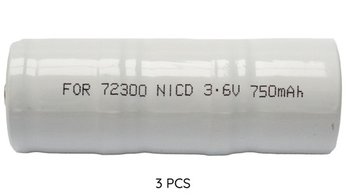 3-Pack Welch Allyn 72300 Replacement 3.5 Volt NiCd Medical Batteries for Welch Allyn Otoscope Handles