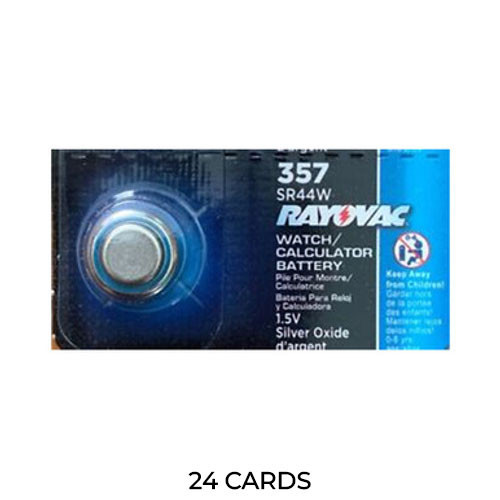 24-pack Rayovac 357 SR44W silver oxide button batteries