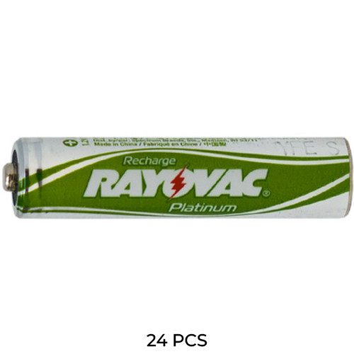 24-pack Rayovac AAA NiMH 750 mAh rechargeable batteries