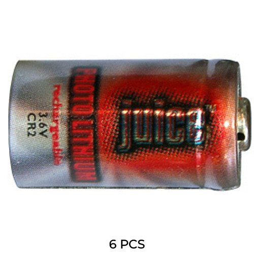 6-Pack RCR2 3 Volt Lithium Ion Batteries