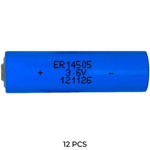 12-Pack 3.6 Volt ER14505 AA Primary Lithium Batteries (2700 mAh)