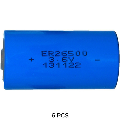 Power Portable 6-pack LS26500 C 3.6V lithium batteries