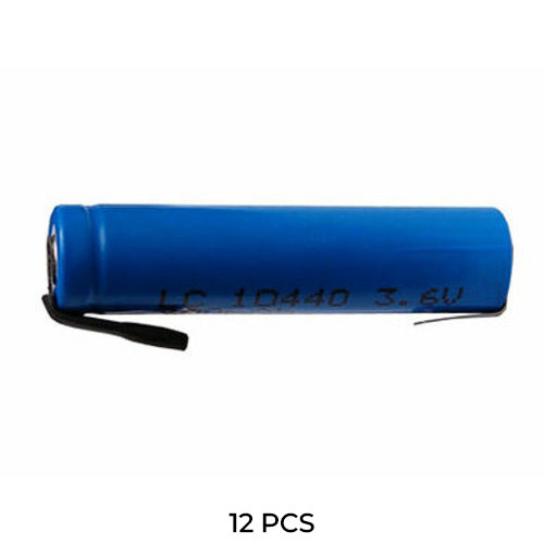 12-pack Power Portable AAA 10440 3.7V lithium ion batteries with tabs