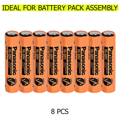 Panasonic 8-pack AAA NiMH 700 mAh flat top rechargeable batteries