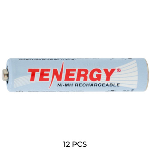 Tenergy 12-pack AAA NiMH rechargeable batteries, 1000 mAh, SKU 26069