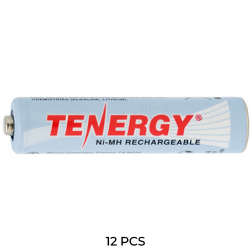 12-Pack AAA Tenergy NiMH Batteries (1000 mAh)