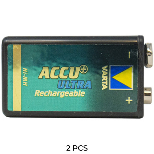 2-Pack 9 Volt Varta Accu Ultra (V7/8H) NiMH Batteries (150 mAh)