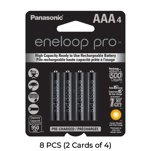 Panasonic Eneloop Pro AAA rechargeable batteries 8-pack