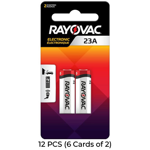 Rayovac A23 12-volt alkaline batteries 12-pack