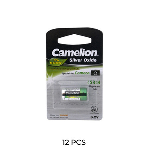 Camelion 4SR44 6 volt silver oxide batteries 12-pack