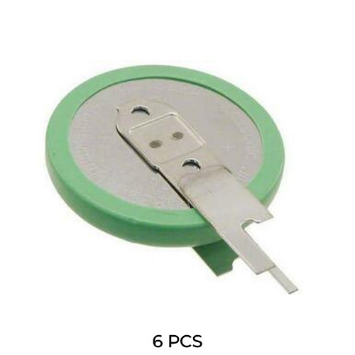 Panasonic BR1632A/VAN 3V lithium coin cell battery 6-pack with pins