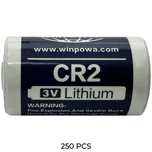 250-pack WinPow CR2 batteries with long shelf life